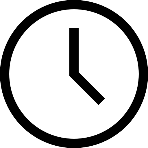 clock logo - shows our hours